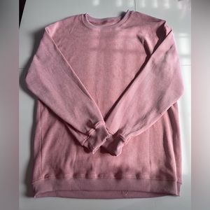Mauve Pink Corded Crew